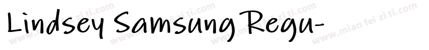 Lindsey Samsung Regu字体转换